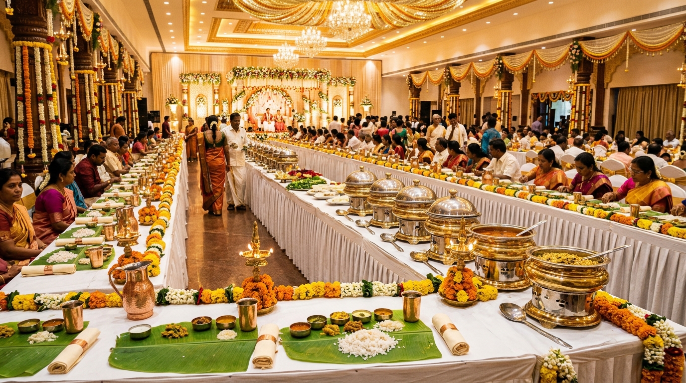 South Indian Wedding Catering Banquet Hall